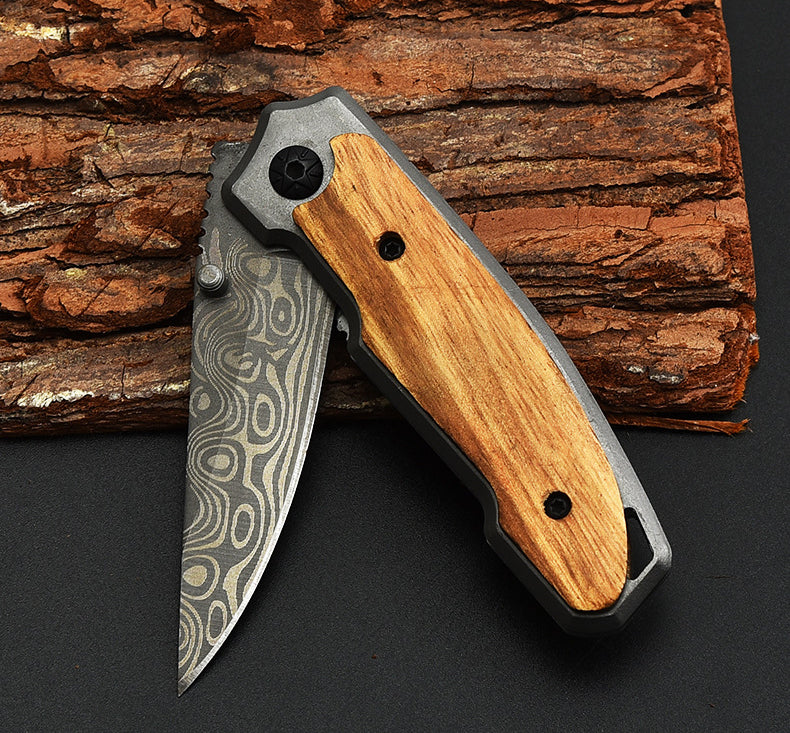 Foldekniv 3 Damask Kompact