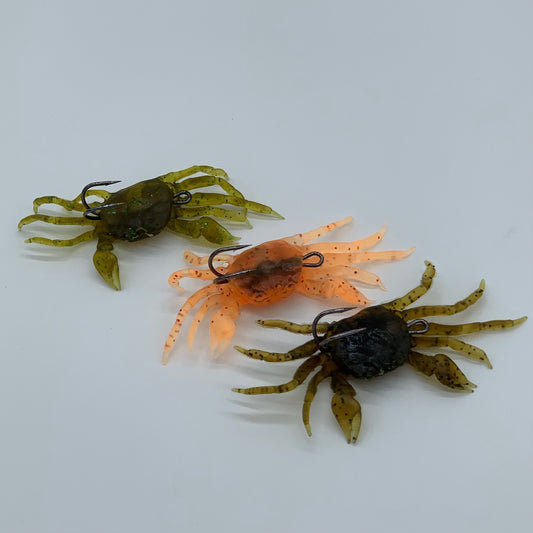 Krabbe immit. soft jig 3 stk.