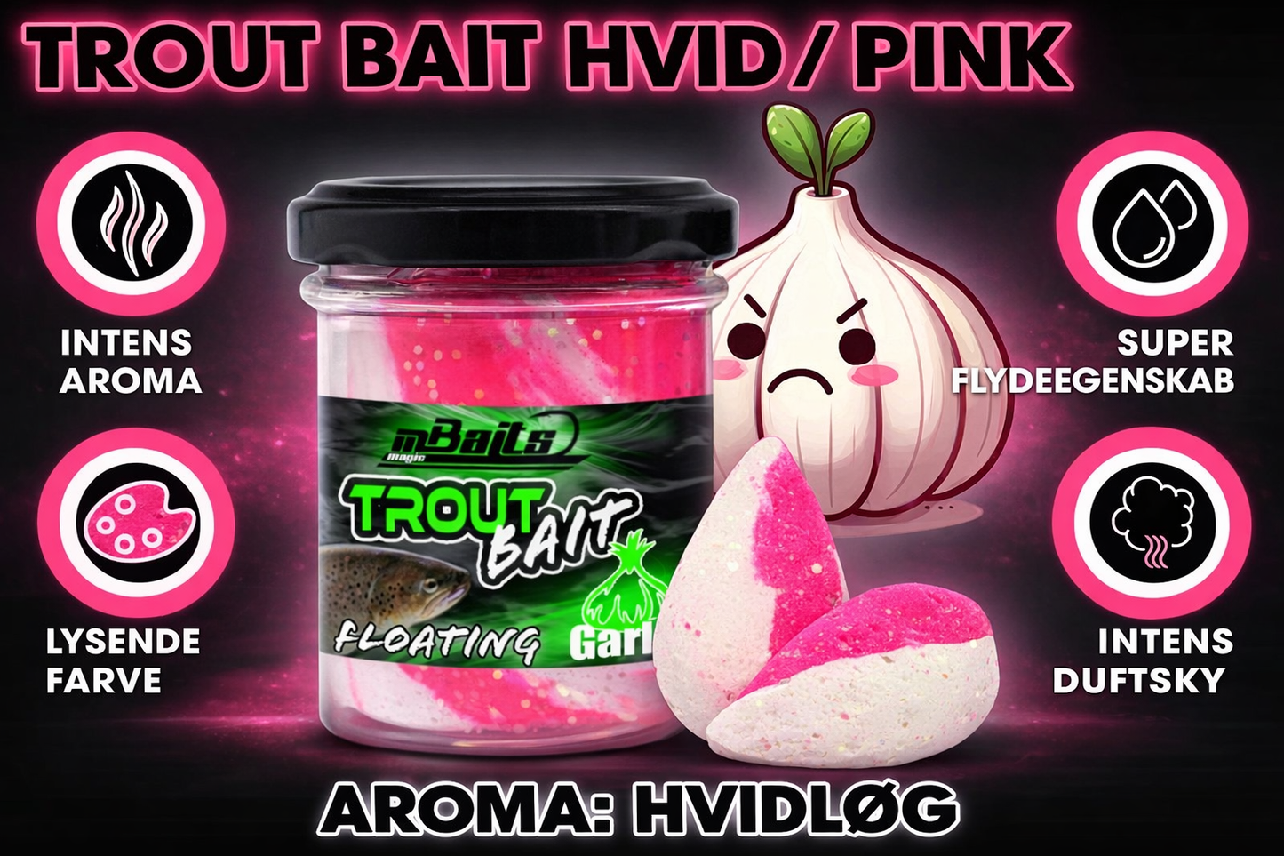 Ørredguf med hvidløg – Flydende ørredagn til put & take